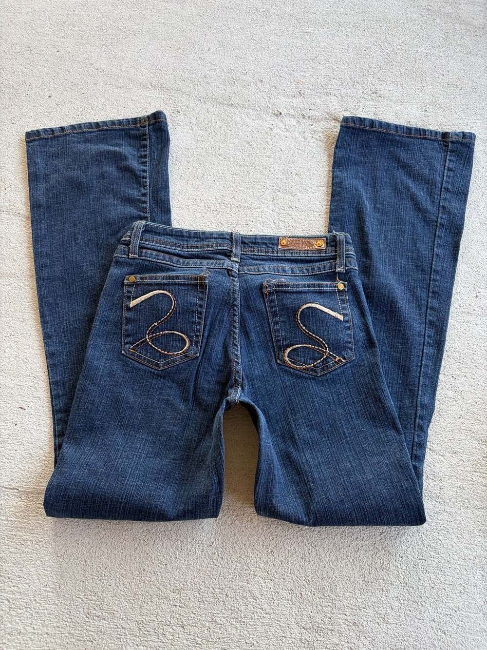 Southpole Y2K Low Rise Bootcut Stretch Jeans Dark Wash Size 7
